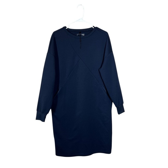 NWOT Game by Universal Standard Iris Spacer Sweatshirt Dress Size 2XS or US 6-8 - Picture 4 of 12